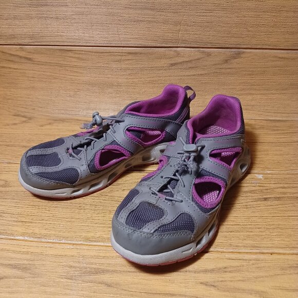 Columbia girl open gray and pink sneakers, 2 - Picture 1 of 9